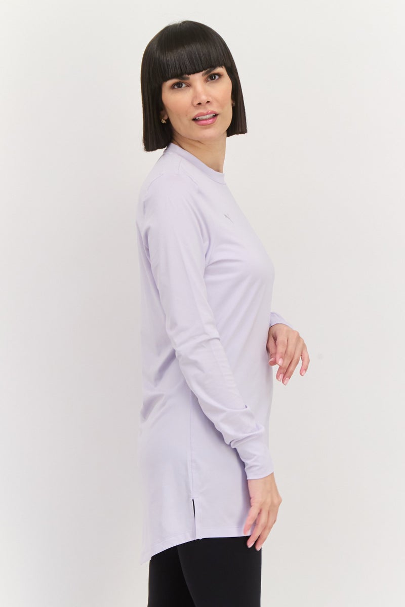 PUMA Women Sportswear Fit Long Sleeve Training Top,  Light Lavender - Image 2