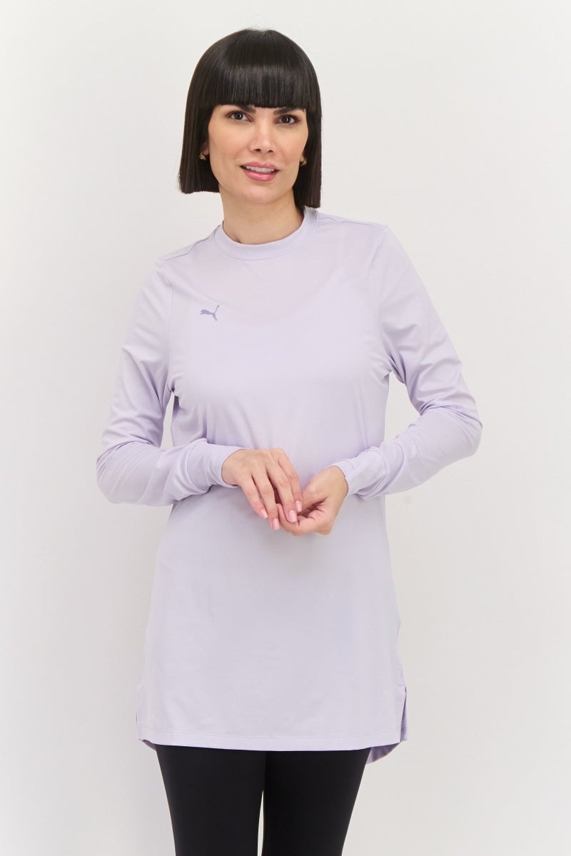 PUMA Women Sportswear Fit Long Sleeve Training Top,  Light Lavender - Image 1
