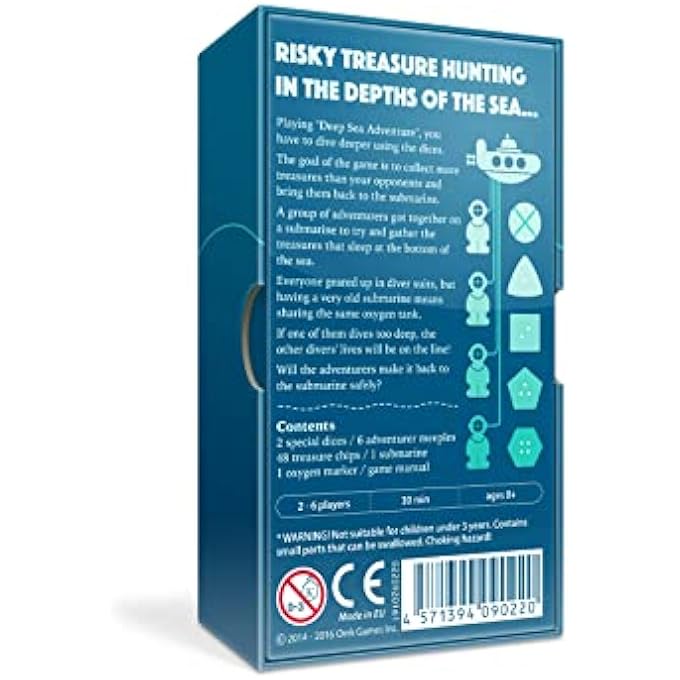 Oink Games Deep Sea Adventure A TreasureHunting Travel Board Game - Image 4