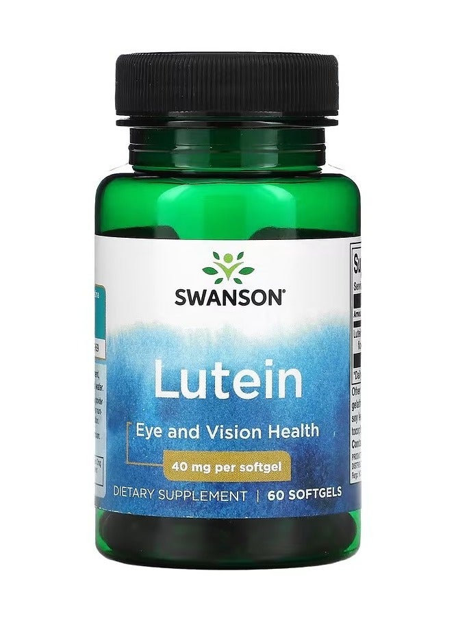 سوانسون، لوتين، 40 مجم، 60 كبسولة هلامية