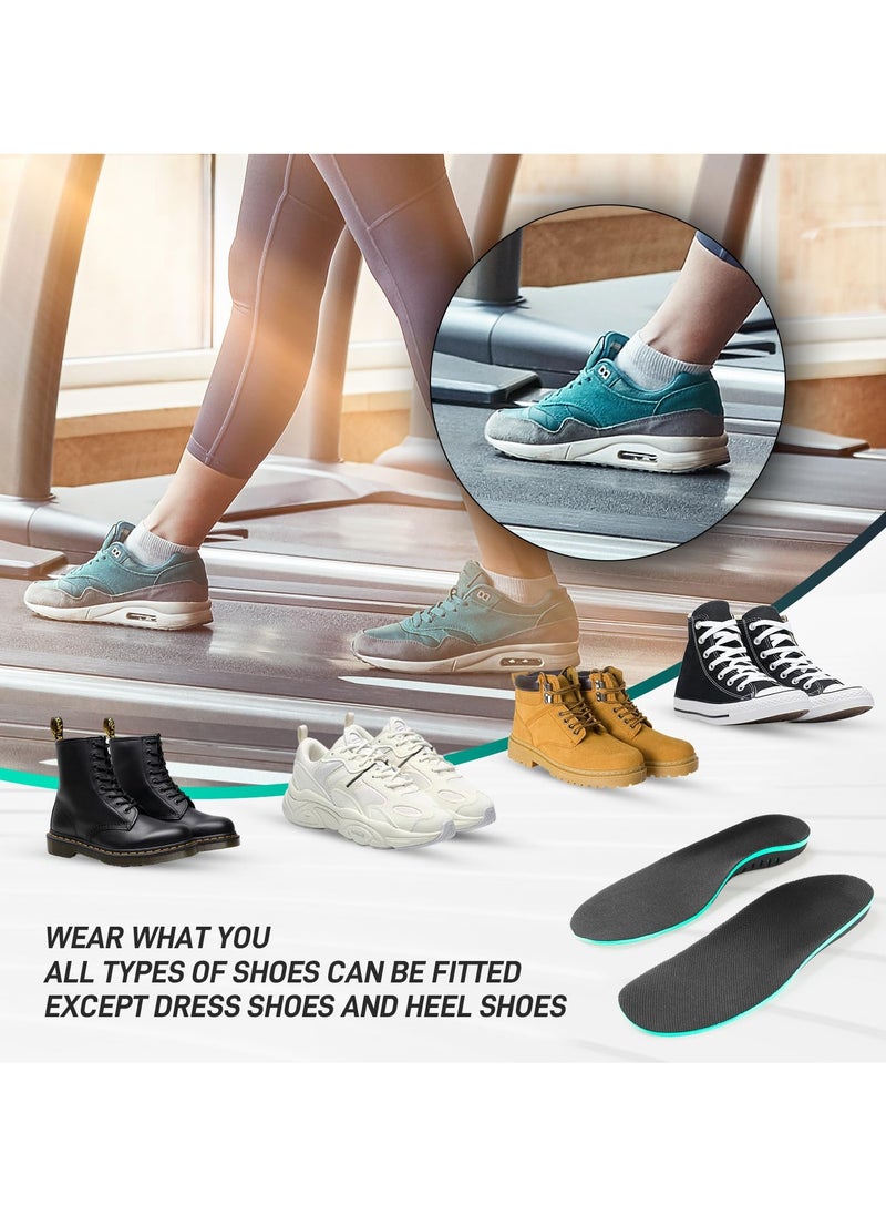 Flat Feet Orthotic Insert, Foot Pain Relief Orthotics Shoe Inserts for Metatarsalgia, High Arch Support Insoles for Shoe Insole, Memory Foam Insoles (Size: L, Men's 8.5-9.5 | Women's 10.5-11.5)