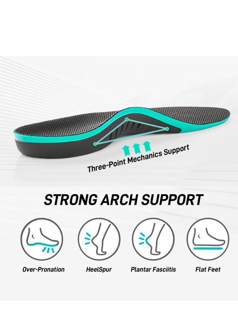 Excefore Flat Feet Orthotic Insert, Foot Pain Relief Orthotics Shoe Inserts for Metatarsalgia, High Arch Support Insoles for Shoe Insole, Memory Foam Insoles (Size: L, Men's 8.5-9.5 | Women's 10.5-11.5)  - Image 5