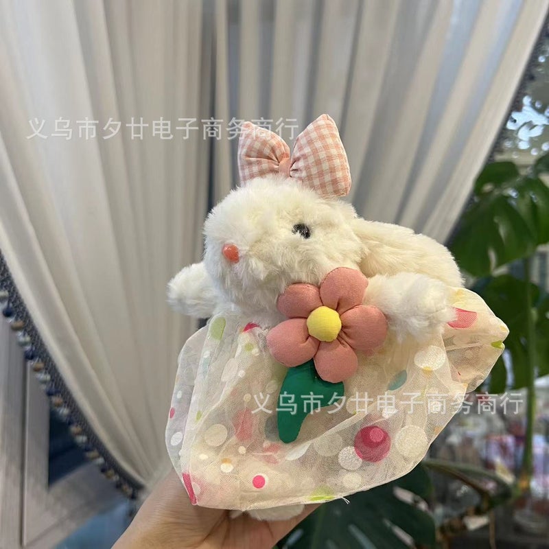 [Skirt Princess Series] Han ins Bonnie Rabbit Handmade Keychain Bag Pendant Doll Gift Blind Box Batch Big skirt bubble princess