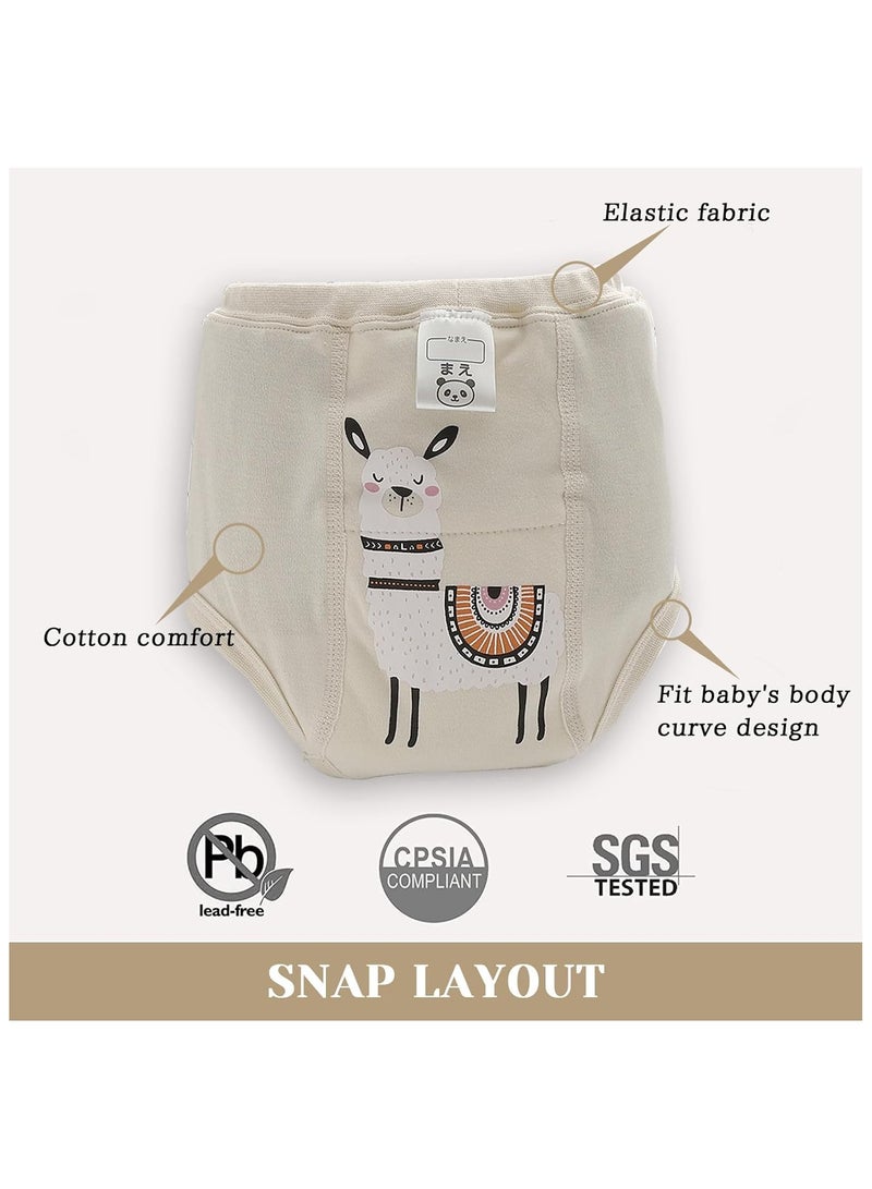 سروال تدريب الأطفال 2 قطعة، ملابس داخلية تدريبية للأطفال من 2-4 سنوات للأولاد والبنات، سروال تدريب قطن قوي الامتصاص - Image 5