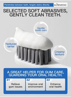 Kormesic Powerful Stain-Removing Whitening Toothpaste 100g - Effortlessly Eliminates Tough Stains  - Image 4