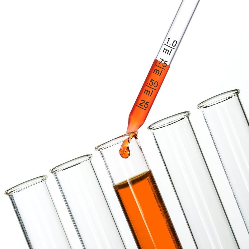 TecUnite 20 Pcs Glass Eye Droppers, 1 ml Liquid Droppers for Essential Oils Pipette Calibrated Glass Stain Dropper for Medicine Crafts Makeup Art Liquid Plant with Kraft Box - Image 4