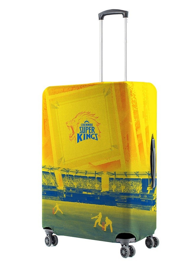 Nasher Miles x Chennai Super Kings (CSK) Polyester Yellow Straight Outta Chepauk 55 cm (20 Inch) Small Protective Luggage Cover - Image 1
