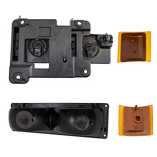 Brock مصابيح أمامية وإشارات بديلة من بروك 8 قطع متوافقة مع شيفروليه C/K 1994-2002، شيفروليه سوبربان 1994-2000؛ شيفروليه تاهو 1995-2000 - غير متوافقة مع طرازات GMC - - Image 4