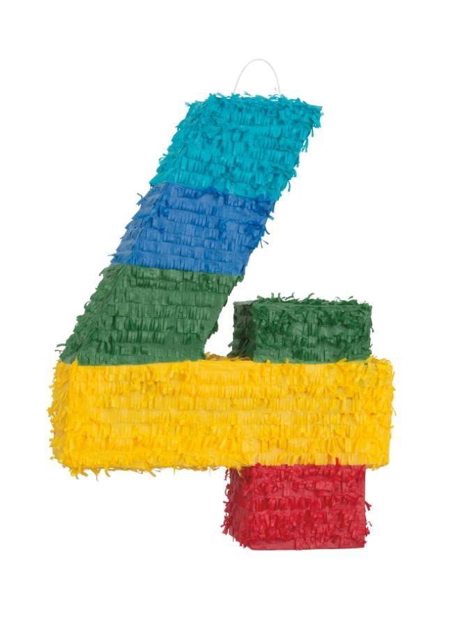 Unique Number 4 Pinata - Image 2
