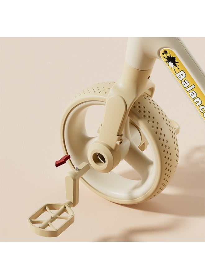 3in1 Kids Balance Bike with Training Wheels Adjustable Height, Shock-Absorbing and Silent Ride - Image 5