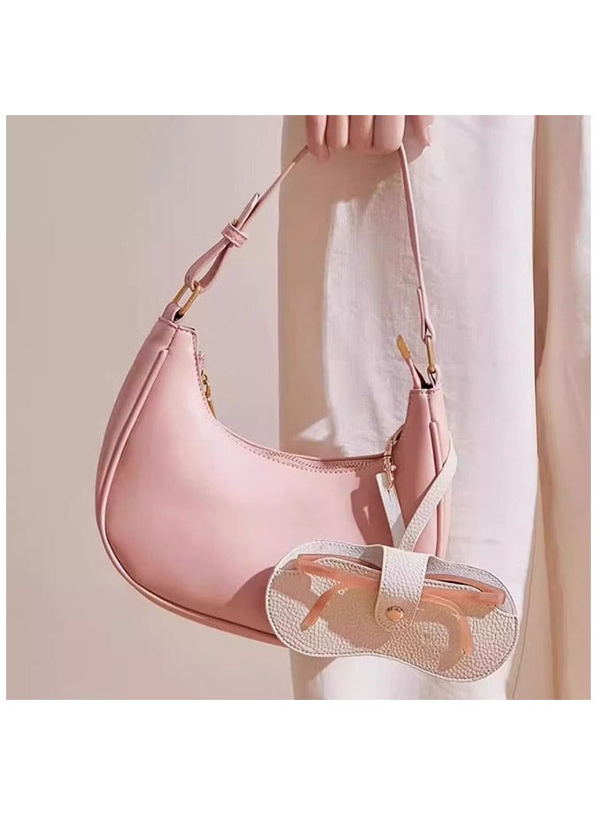 ماركة غير محددة حقيبة تخزين النظارات الكلاسيكية، حقيبة نظارات شمسية محمولة ， حقيبة نظارات شمسية محمولة من الجلد  - Image 2