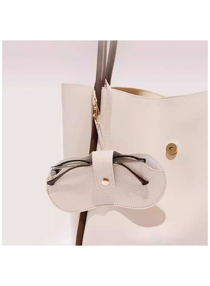 حقيبة تخزين النظارات الكلاسيكية، حقيبة نظارات شمسية محمولة ， حقيبة نظارات شمسية محمولة من الجلد - Image 4