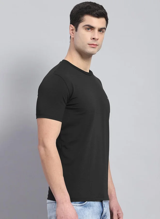 Monte Carlo Slogan Print Round Neck Short Sleeve T-Shirt