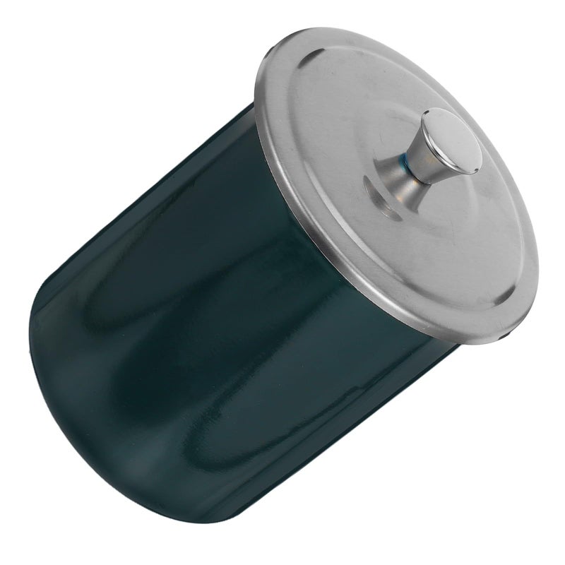 Stainless Steel Ashtray with Lid Windproof Smoke Funnel Portable Home Office Tabletop - Image 2