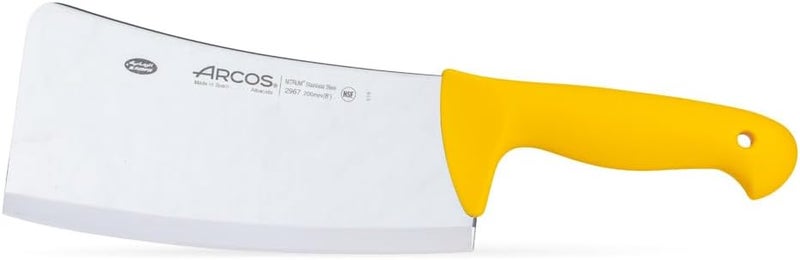 Arcos 2900 Series Professional 6-Piece Knife Set - High-Carbon NITRUM Stainless Steel - Includes Specialized Processing Knives, Sharpening Steel & Roll Bag - NSF Certified - Yellow Handles - Image 5