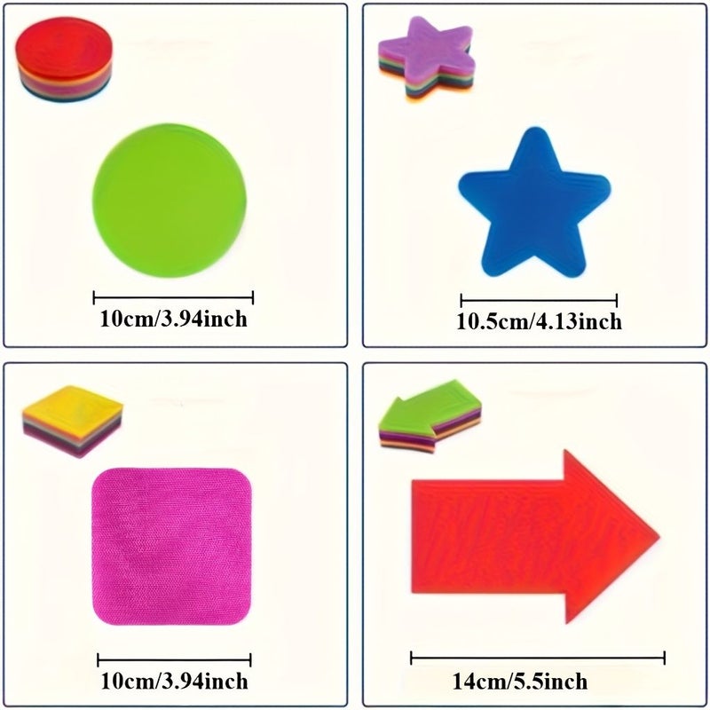 Carpet Sticker Markers 36 Pieces Mixed Pack For Seat Marking Sports Positioning And Social Distancing - Image 2