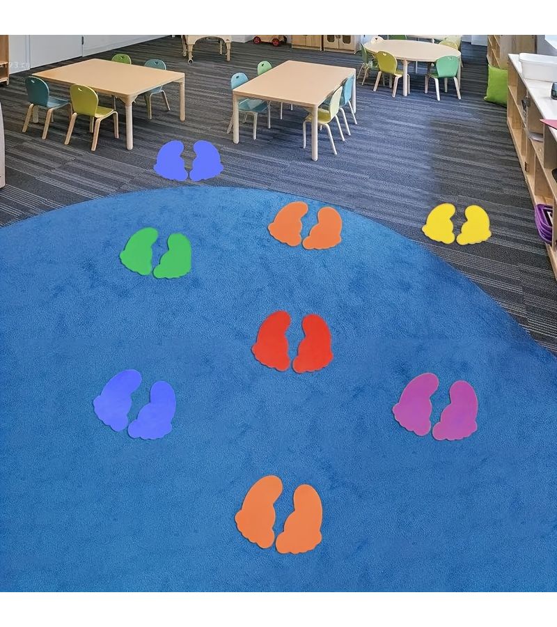 Carpet Sticker Markers 36 Pieces Mixed Pack For Seat Marking Sports Positioning And Social Distancing - Image 4