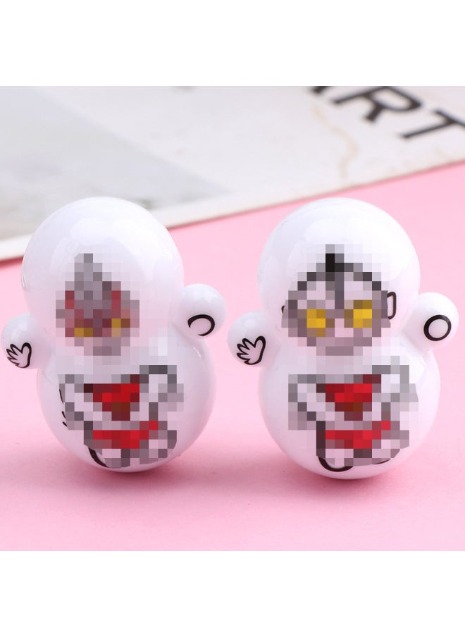 TikTok With Creative Cartoon Santa Claus Ding Dang Cat Tumbler Mini Toy Kindergarten Activity Gift-Color:Ultraman  - Image 1