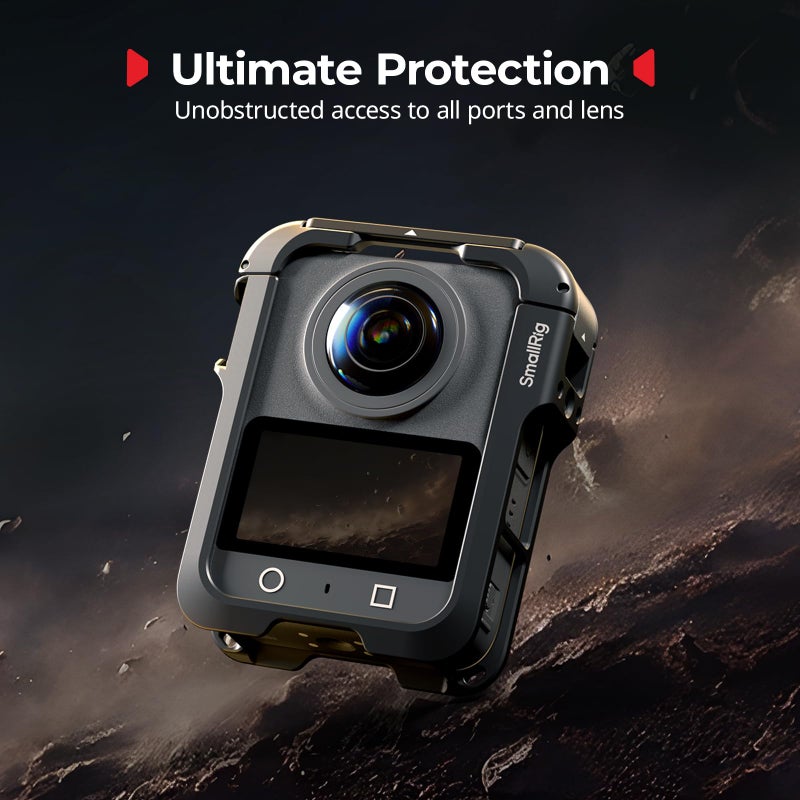 SMALLRIG Camera Cage for DJI Osmo 360, Aluminum Case Protective Frame Mount, Expansion Housing Shell for OSMO 360-5704 - Image 3