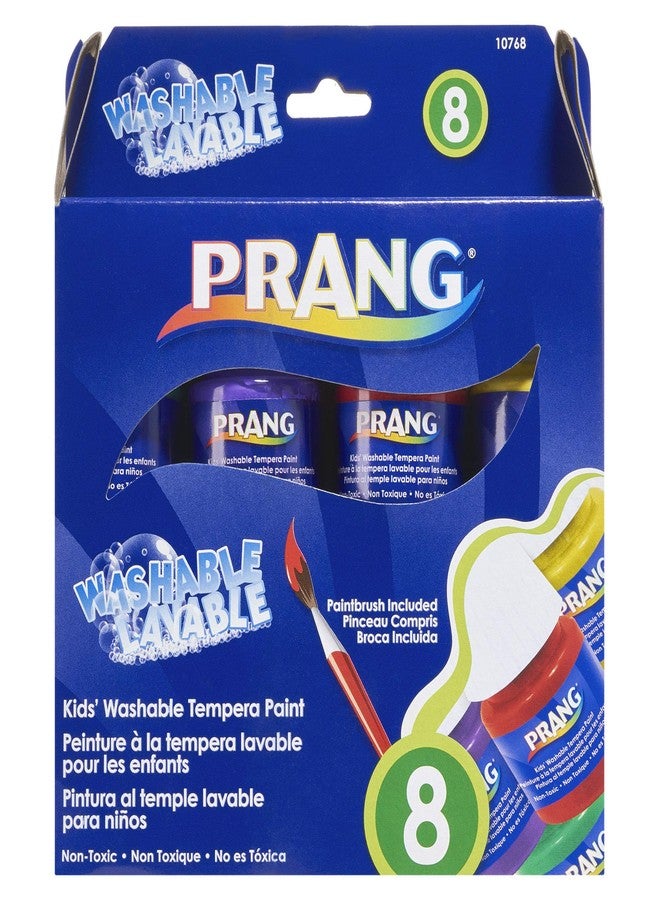 PRANG Tempera Paint Set, 8, Assorted 8 - Image 1
