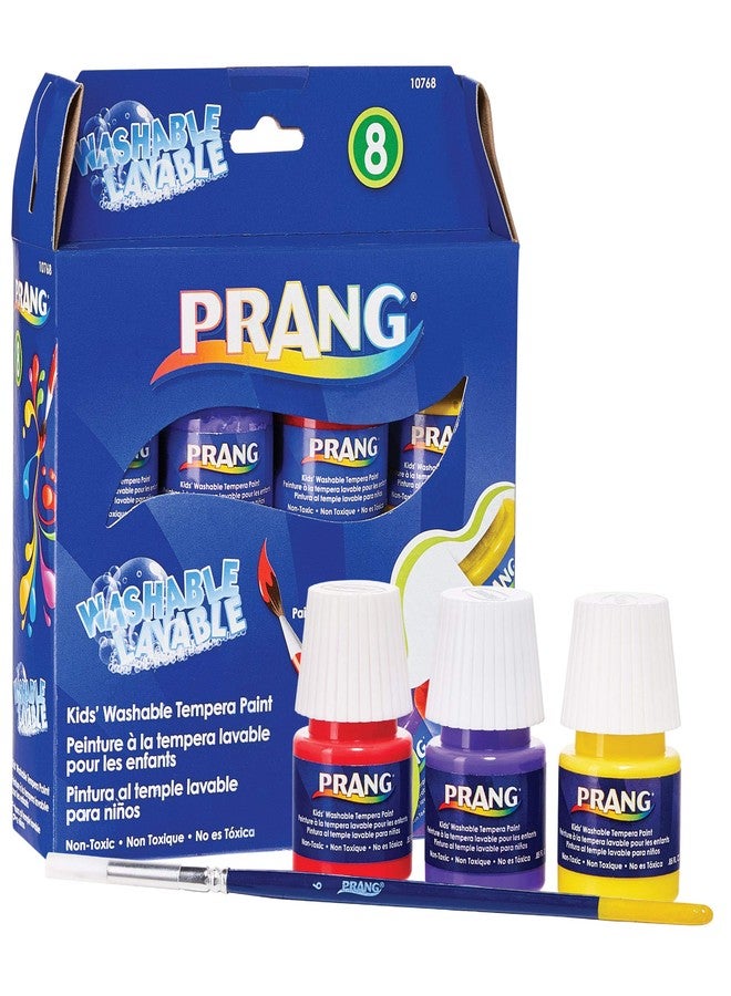 PRANG Tempera Paint Set, 8, Assorted 8 - Image 2