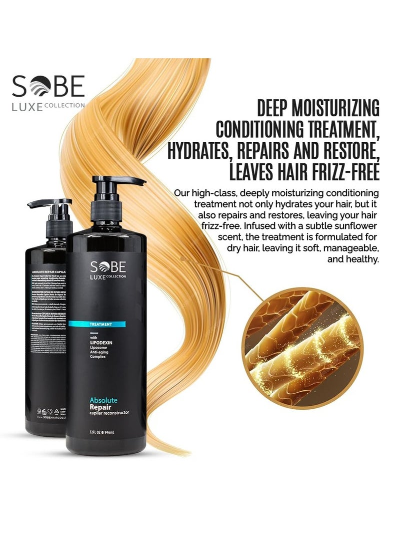 SoBe Deep Repair Keratin Hair Treatment - Hydrate, Moisturize & Tame Frizz, 32 oz  - Image 4