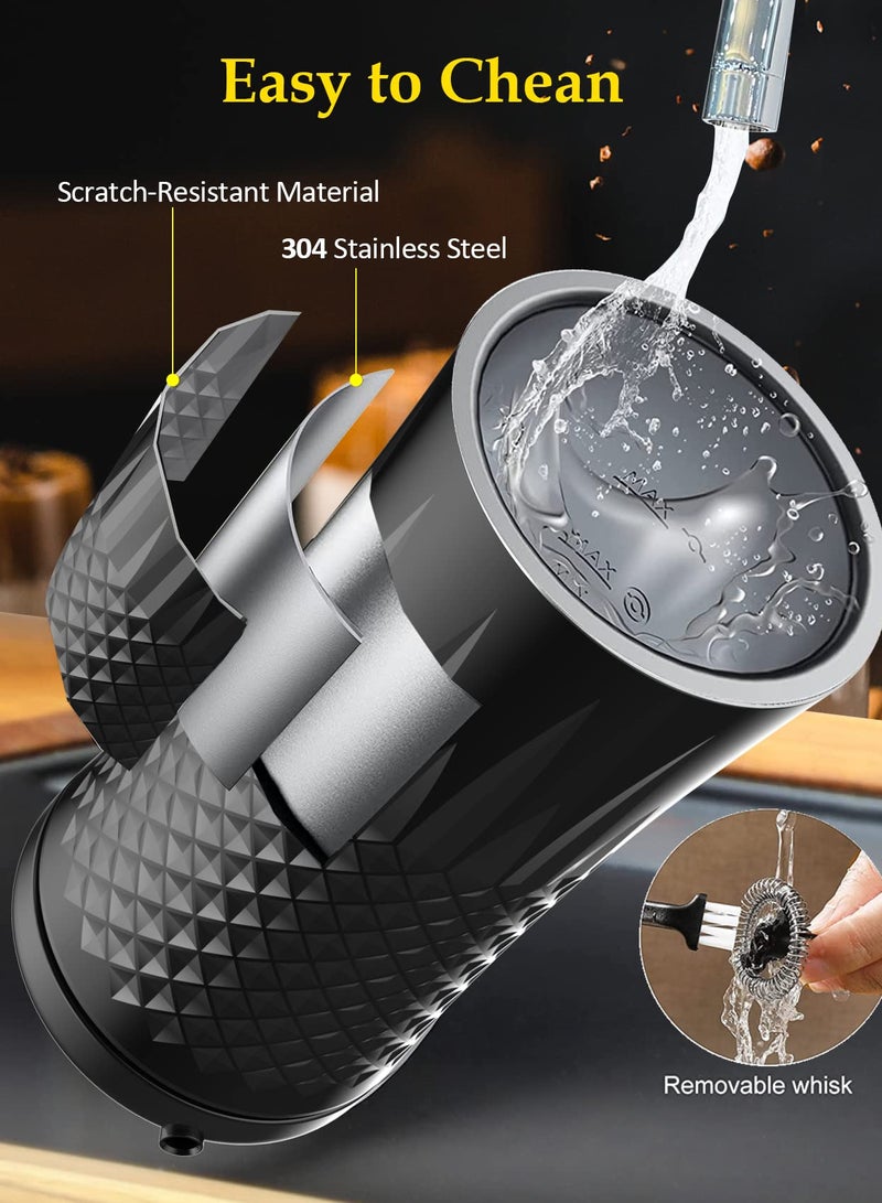 Joshberg 4-in-1 Hot & Cold Electric Milk Frother, Automatic Warm and Cold Foam Maker for Coffee, Latte, Hot Chocolate, Cappuccinos, Macchiato,Temperature Control Auto Shut-Off - Image 5