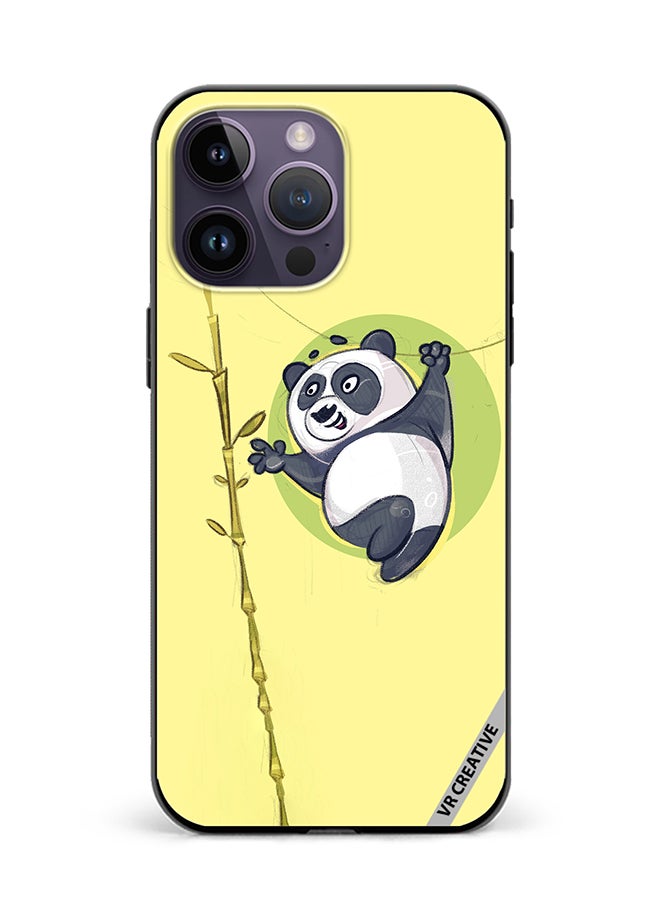 Protective Case Cover For Apple iPhone 16 Pro Max Fun Panda Design Multicolour
