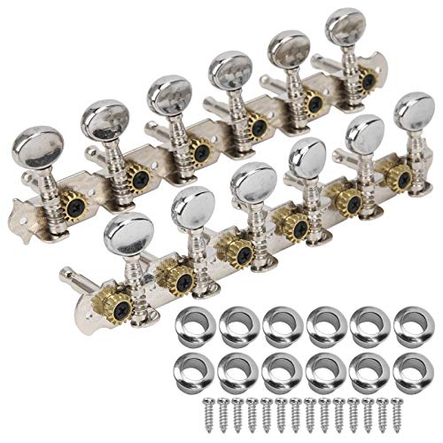 Dilwe مفتاح ضبط الجيتار، مجموعة رؤوس الآلات المعدنية لضبط الجيتار 12 وتر، قطع ترقية - Image 1