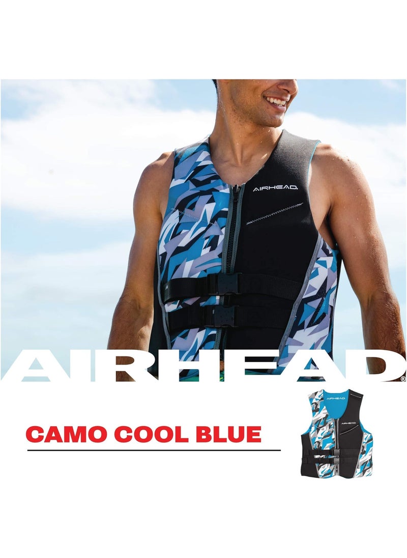 Airhead AIRHEAD Mens Camo Cool Neolite KwikDry Life Jacket Coast Guard Approved  - Image 5