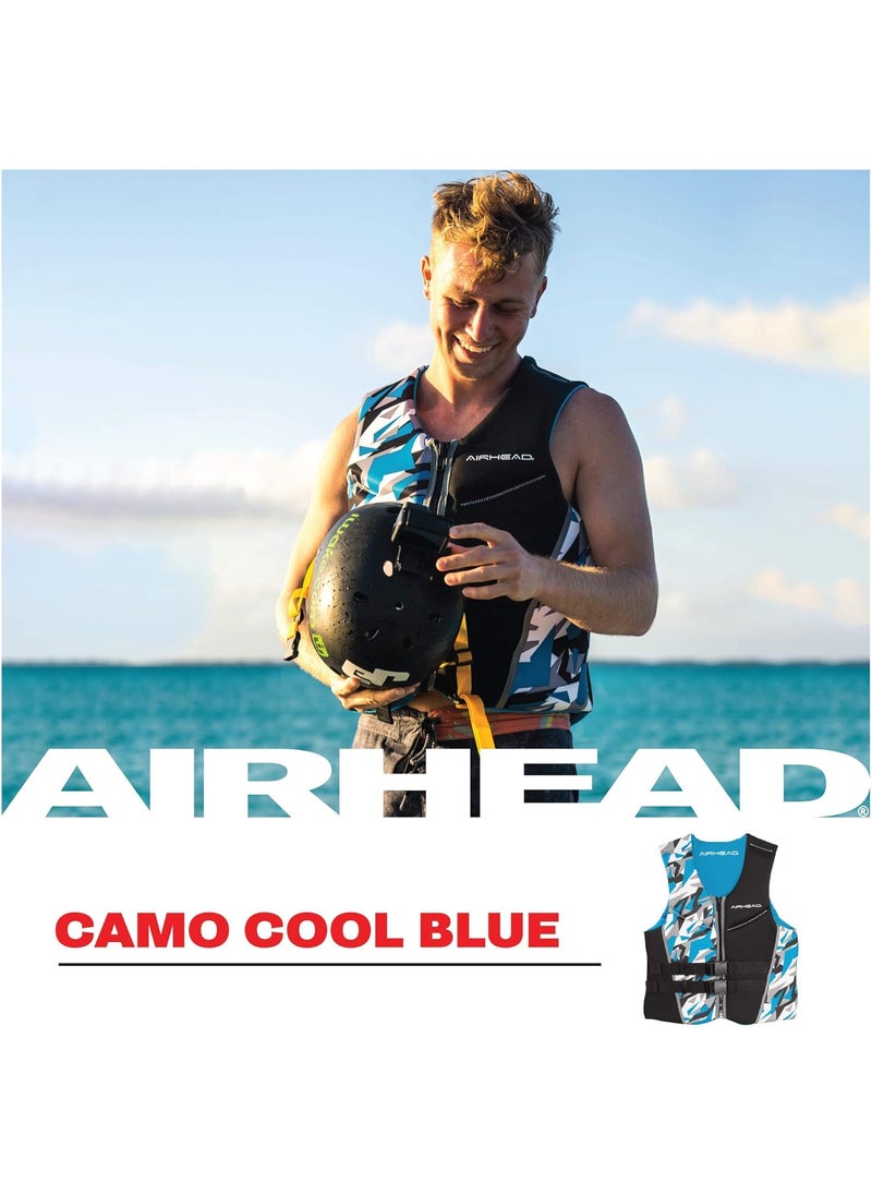 Airhead AIRHEAD Mens Camo Cool Neolite KwikDry Life Jacket Coast Guard Approved  - Image 4