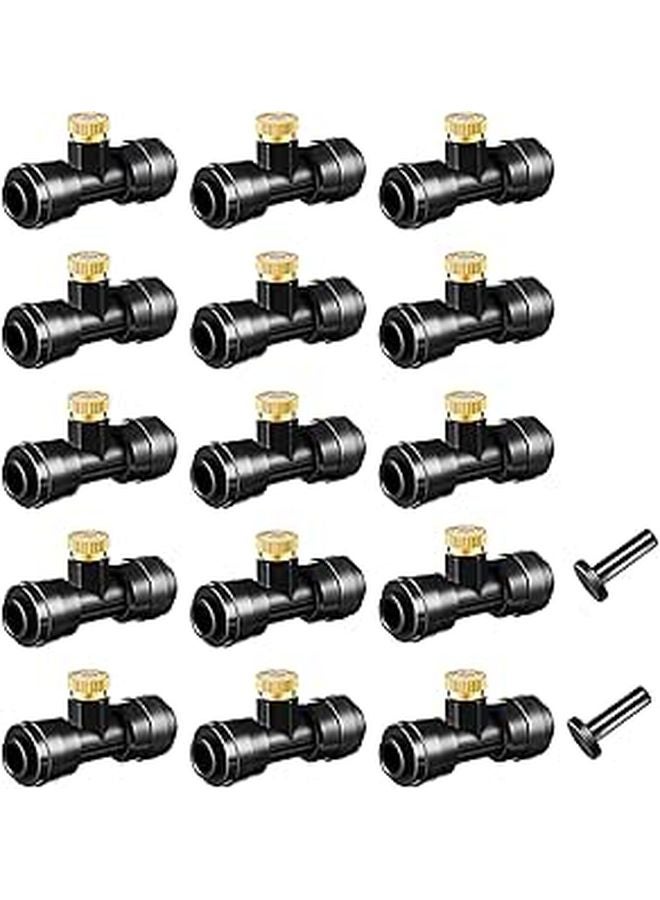 Brass Misting Nozzles Kit 32 Pcs Outdoor Spray Cooling System For Patio Garden Greenhouse - Image 1
