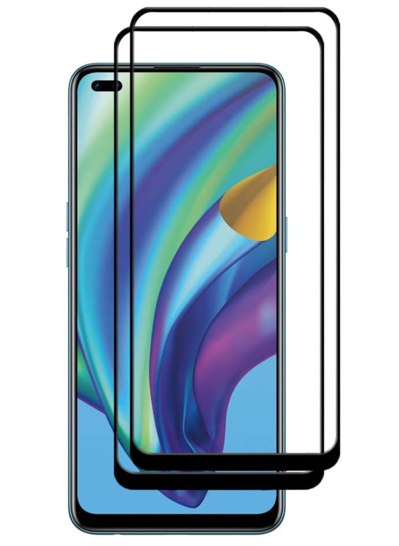 ACLIX 2 Pieces Antistatic ESD Dustproof Premium Quality High Definition Tempered Glass Screen Protector Designed For Oppo A93 - Image 1