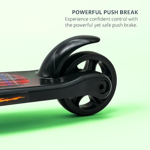 VGRASSP 3 Wheel Skate Scooter for Kids with PVC Wheels, Foldable & Height Adjustable Handlebar, Rear Brake - Outdoor Kick Cycle for Boys & Girls - (Broad Wheels) - Image 5