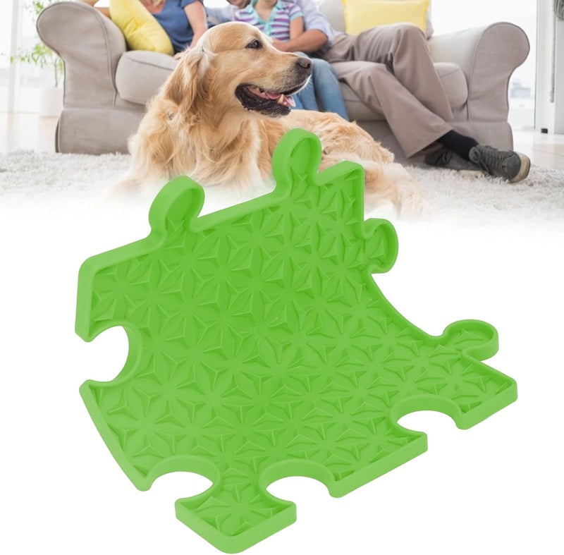 Dog Licking Pad, Slow Feeding Mat for Pets, Silicone, 9.1 x 9.1 Inch, Green - Anxiety Relief, Health Support, Ideal for Dogs and Cats (Green) - Image 3