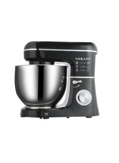 sokany Stand Mixer, 8 Liters, 1800 Watt, Black and Silver - SK-275  - Image 1