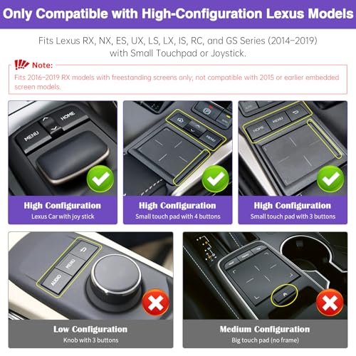 NINETOM Wireless CarPlay Retrofit Kit Decoder Compatible with Lexus RX/NX/ES/UX/LS/LX/RC/LC/GS/is (2014–2019), for Premium Factory System, Supports Android Auto, Mirror Link, Reverse Camera - Image 2