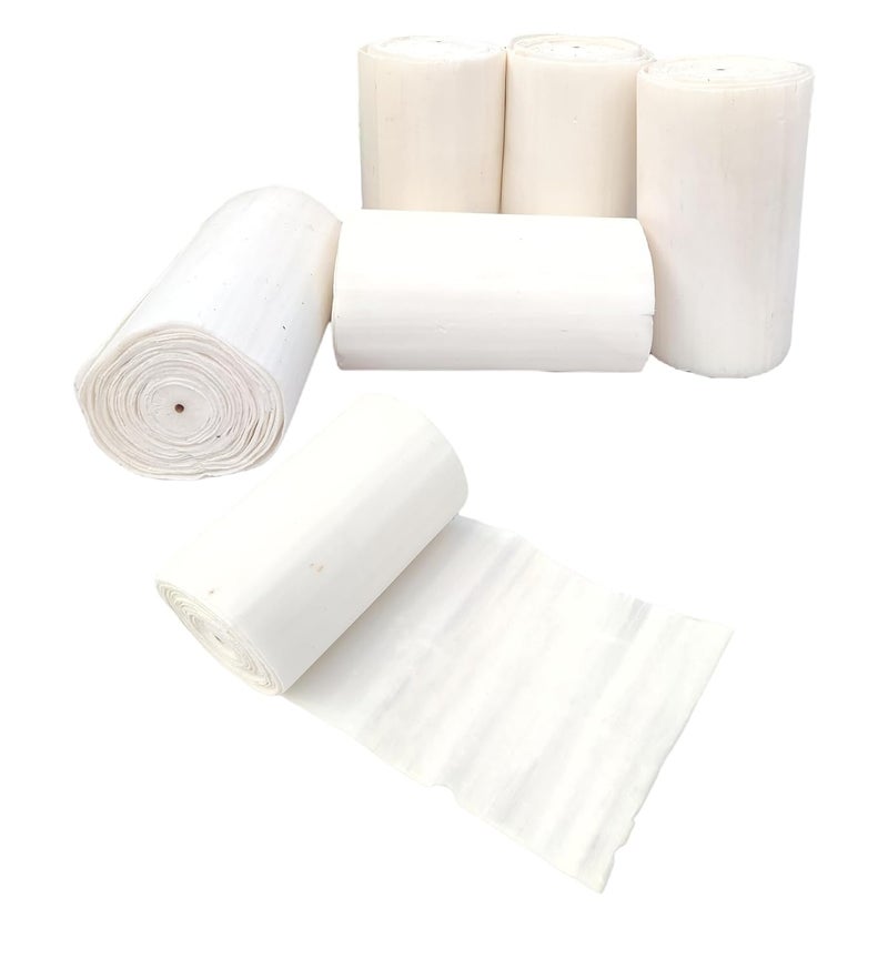 JOYNAGAR Sola Wood Paper Roll Sheet for Artificial Flower Making Paper For Crafts 12 cm x 300 cm | 5 Pcs | DIY Craft Paper for Home Decor, Student School Project - Image 1