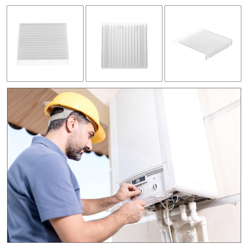 Aluminum Alloy Heatsink 100x100x18mm High Efficiency Cooler Fin for LED CPU IC Chip Cooling - Image 4