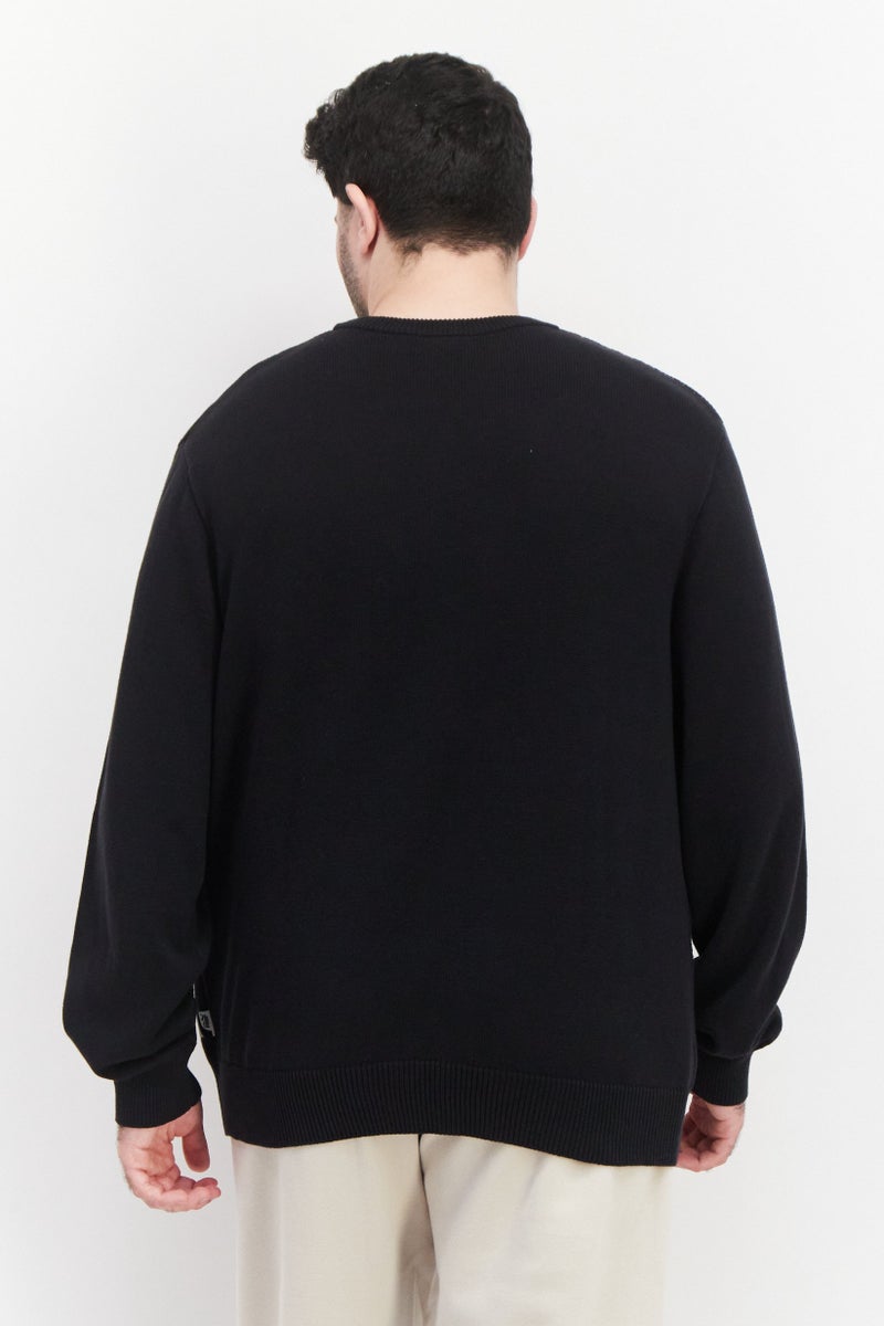 PUMA Men Sportswear Fit  Crew Neck Textured Sweatshirts, Black Combo - Image 4