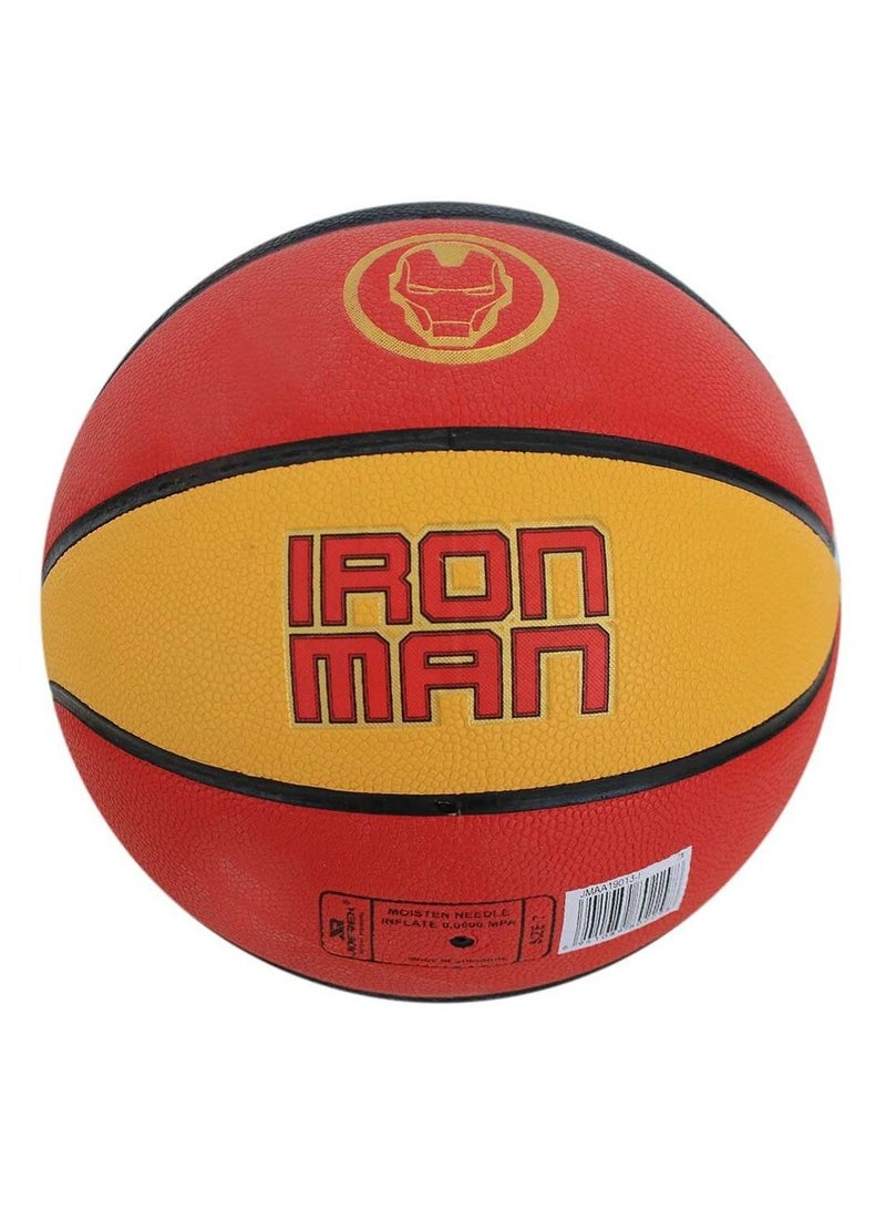 جوريكس كرة السلة، كرة سلة عالية الجودة لجميع الملاعب، كرة سلة مارفل شكل آيرون مان, مقاس 25 × 25 × 25 سم للعب في الأماكن المغلقة أو الهواء الطلق للمسابقات اللعب الترفيهي للأولاد والبنات والبالغين والأطفال - Image 1