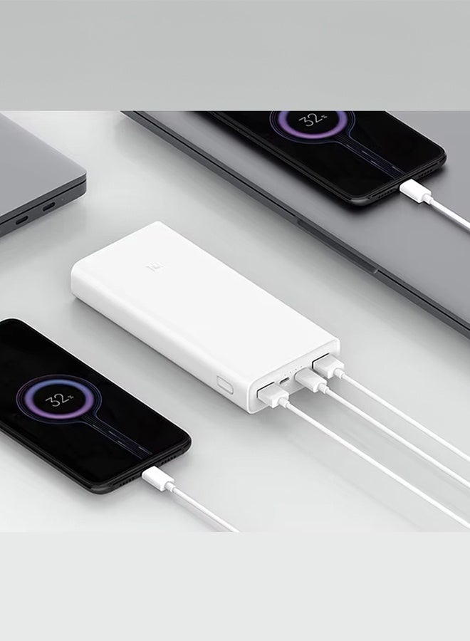 Xiaomi 20000 mAh Power Bank 18W 2 Way With Charging Statues White-20 - Image 4
