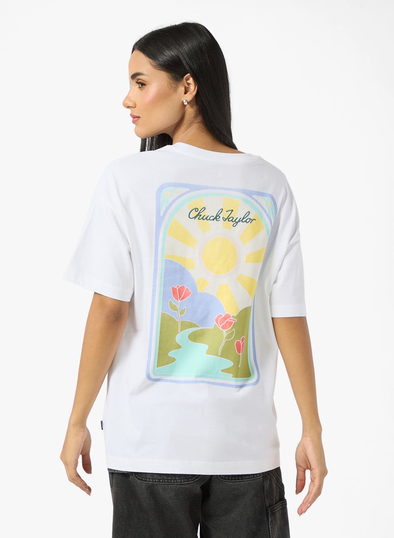 كونفرس تيشيرت تشاك تايلور كبير مقاس صيفي فني - Image 2