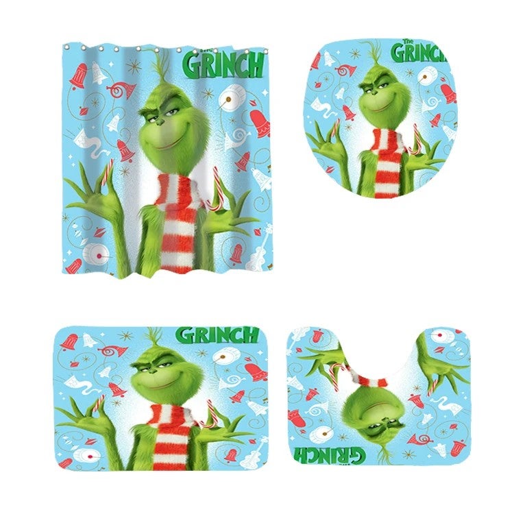 Y&D Chinese Manufacture Curtain for Bathroom Rug Set Printed Bath Curtain Shower Curtain Set - Image 1