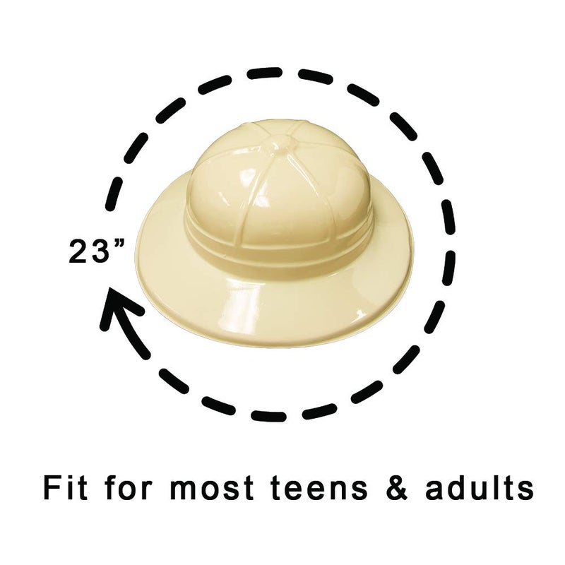 Super Z Outlet Safari Party Hats Plastic Jungle Theme Animals Explorer Pith Halloween Costume Toy for Kids (12) - Image 5