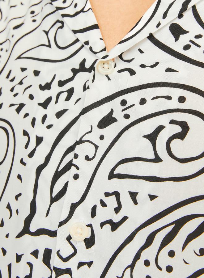 JACK & JONES Paisley Print Resort Collar Shirt  - Image 2