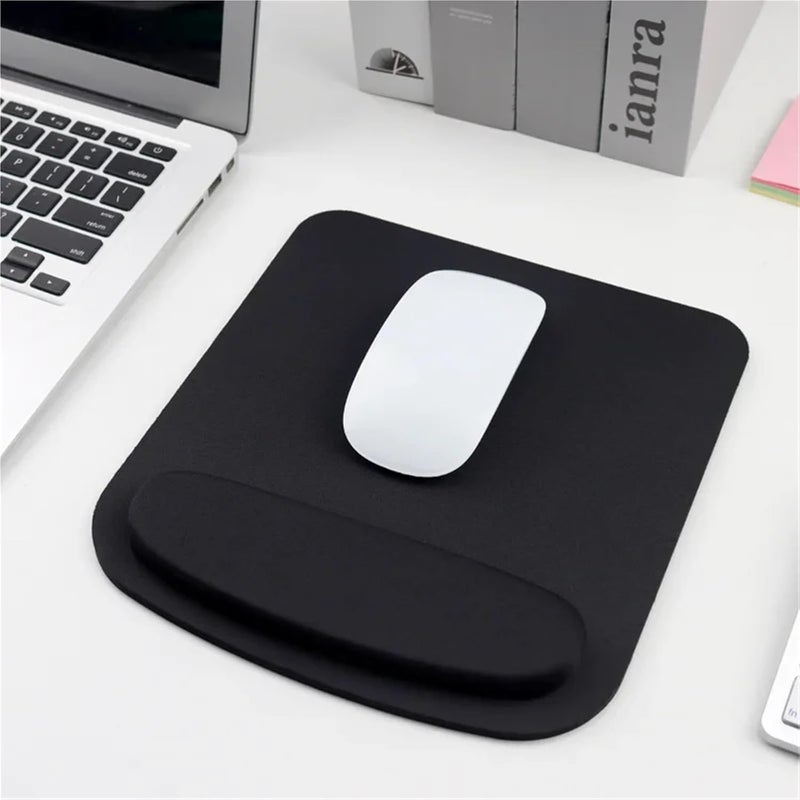 12pcs Computer Mouse Pad Ergonomic Mousepad Wrist Solid Color Comfortable Mats for Office Accessories(Red) - Image 4