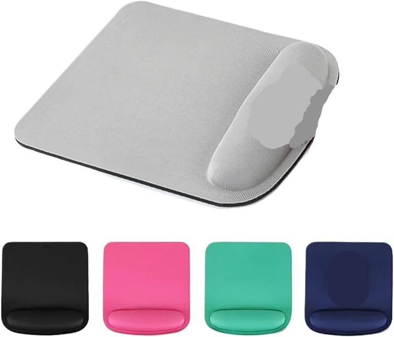 12pcs Computer Mouse Pad Ergonomic Mousepad Wrist Solid Color Comfortable Mats for Office Accessories(Red) - Image 1
