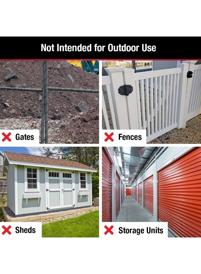 Master Lock 1504D Locker Lock Combination Padlock, 1 Pack, Red - Image 5