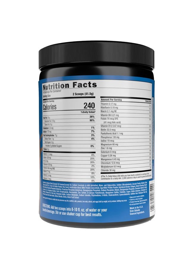 Keto Science مكمل غذائي من كيتو ساينس - مشروب وجبة كيتوني بالشوكولاتة، غني بالدهون الثلاثية متوسطة السلسلة والبروتين، محشو بالكولاجين والفيتامينات والمعادن، مناسب للكيتو والباليو، لفقدان الوزن، (14 حصة)، 20.49 أونصة - Image 2